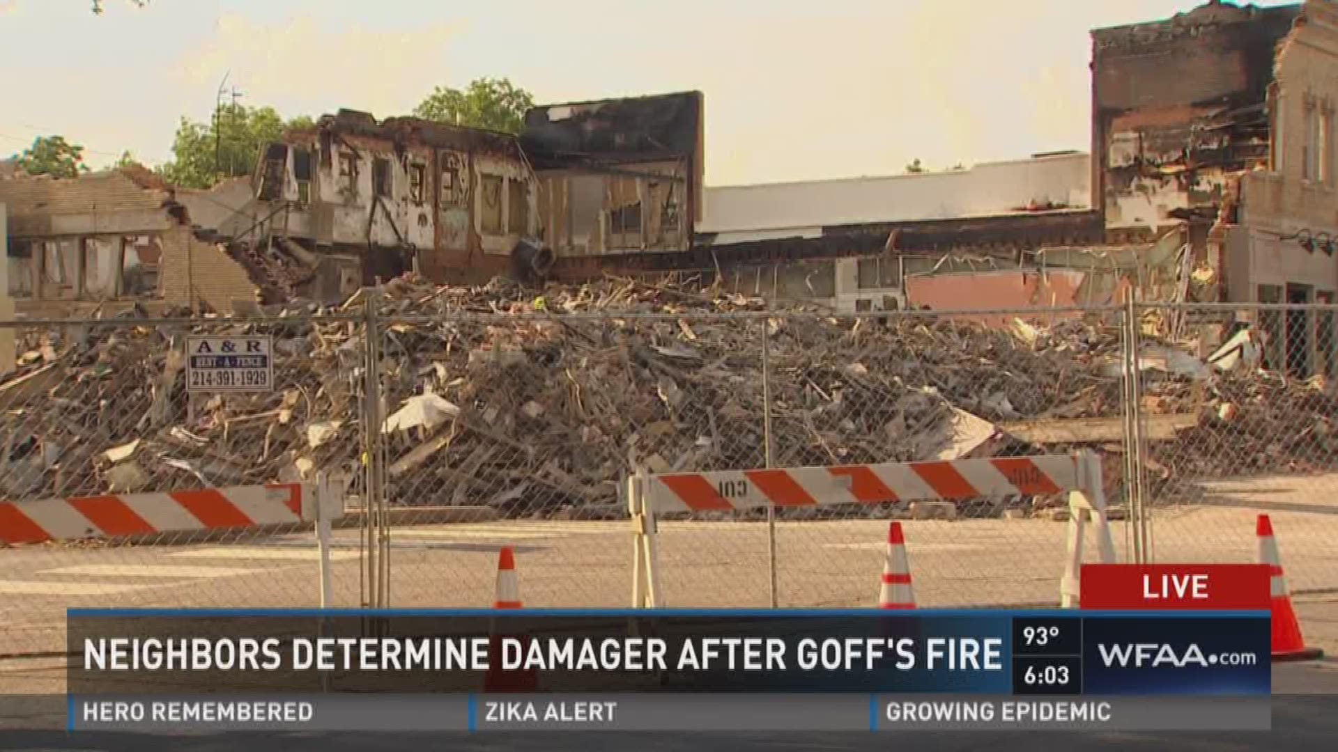 Hannah Davis has the latest on demolition of an iconic hamburger restaurant near SMU after it was destroyed by fire.