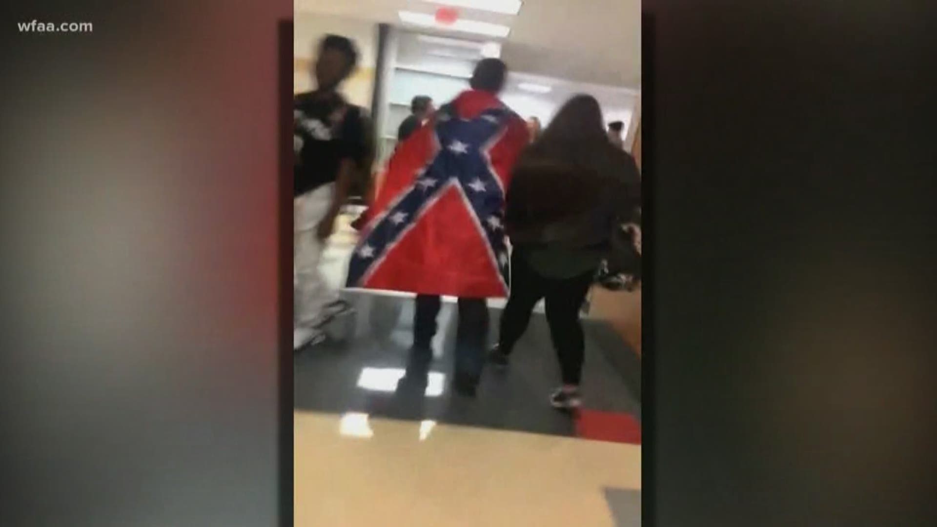 School District administrators are feeling the pressure from students and administrators to address a controversial Confederate flag issue that happened at Royse City High School.