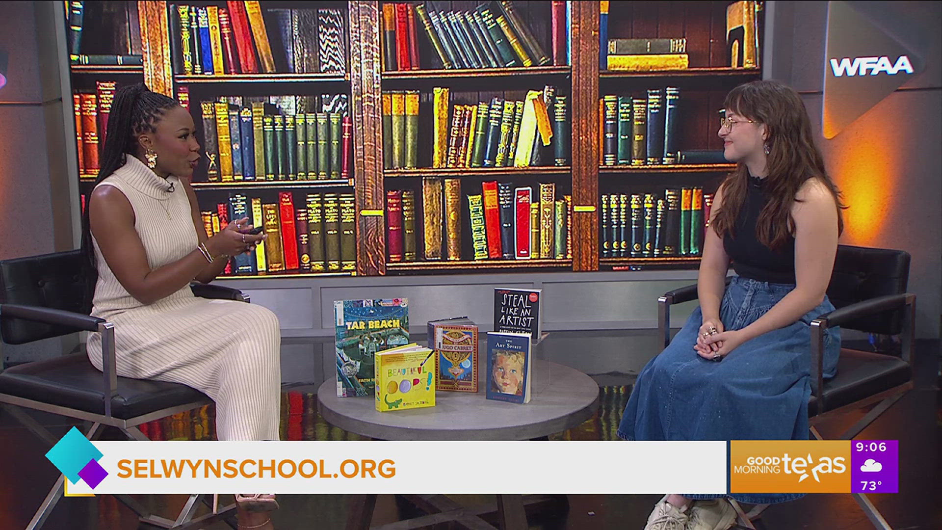 Morgan Swartz, upper school art instructor for Selwyn School, joins us with her top five book recommendations to help inspire curiosity in kids.