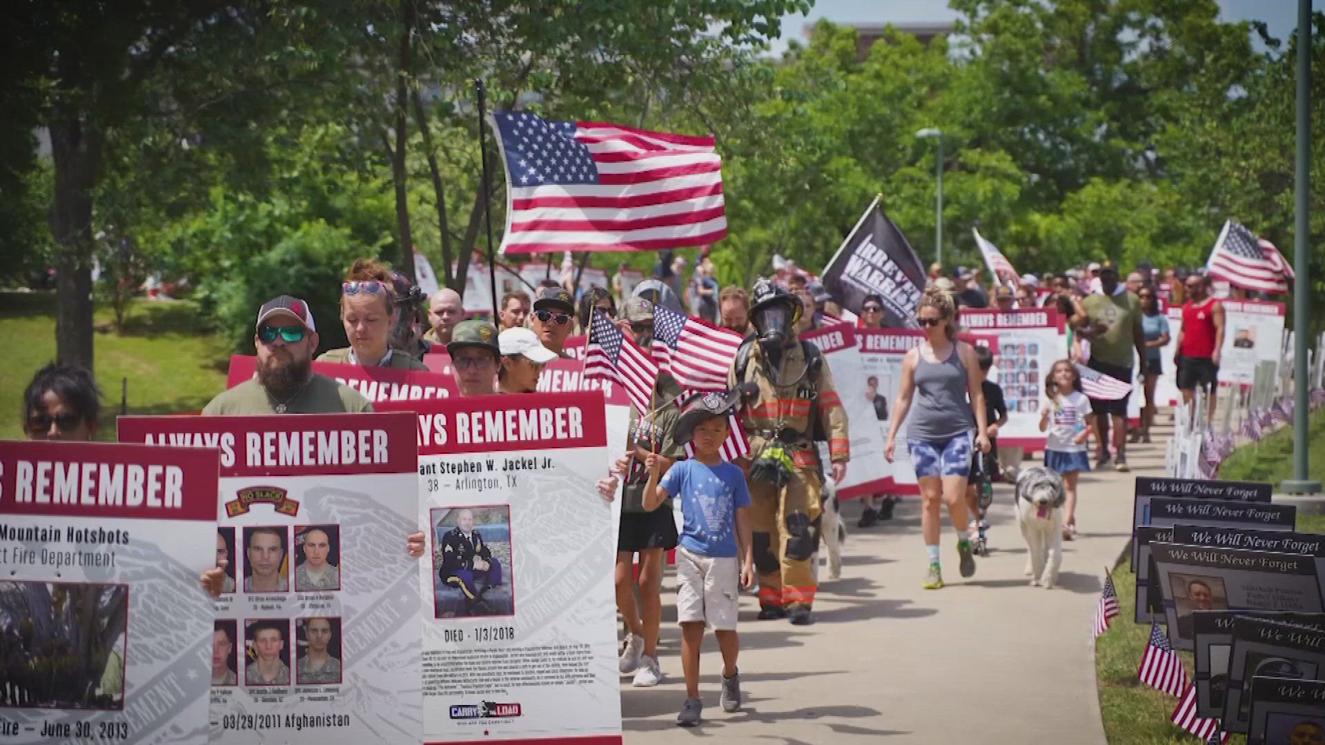 The nonprofit aims to honor fallen service members in Dallas on Memorial Day.