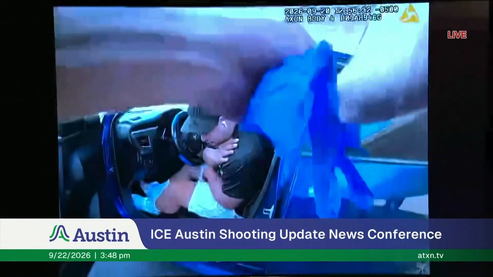 Coverage image for: Austin officials release video of police responding to ICE shooting of delivery driver