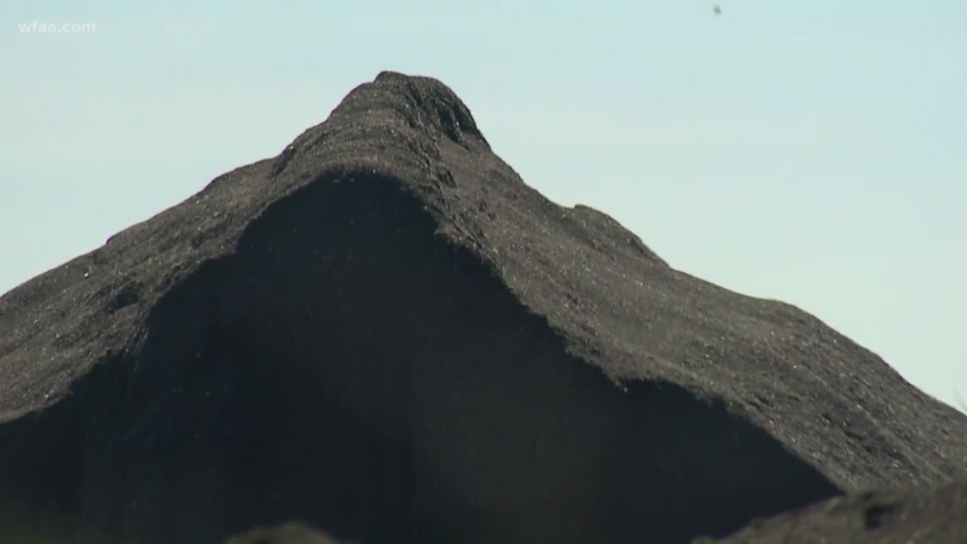 Neighbors living near Blue Star Recycling are complaining about the massive pile which they’re calling “shingle mountain.”