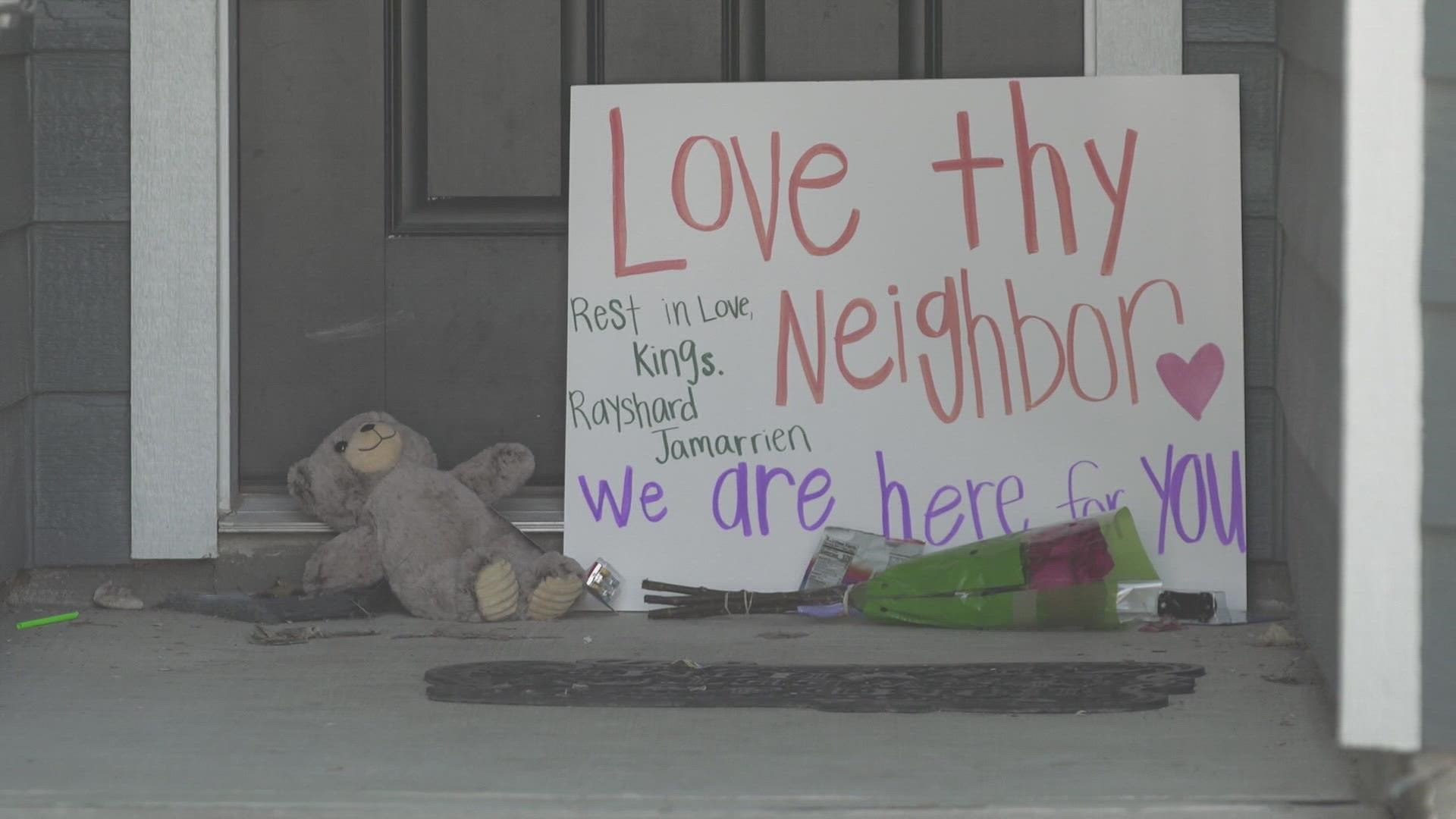 Neighbors are still coming to terms with what happened when a 5-year-old boy and 17-year-old were both killed in a drive-by shooting.