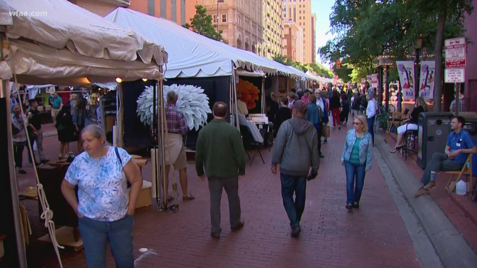 Main Street Arts Festival in Fort Worth cancelled Saturday due to weather; reopens Sunday