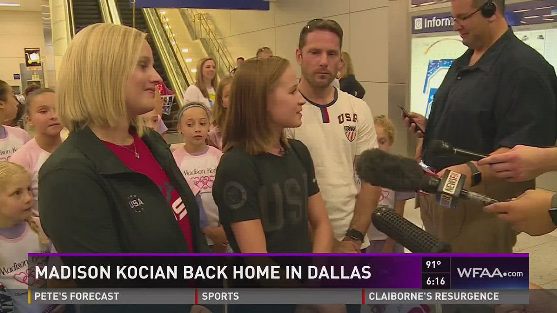 Madison Kocian back home in Dallas