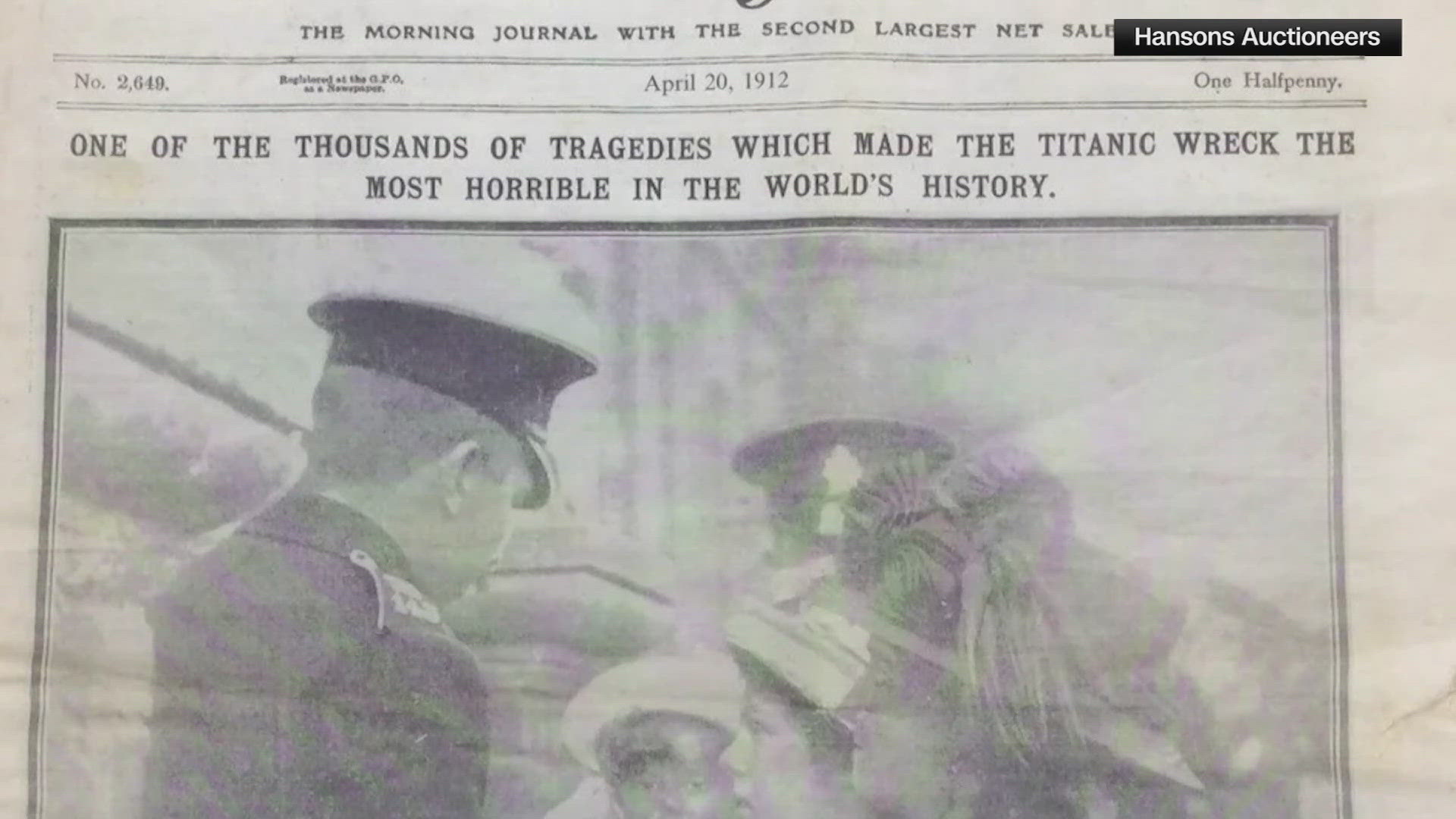 Auction house sells 112yearold newspaper article about the Titanic