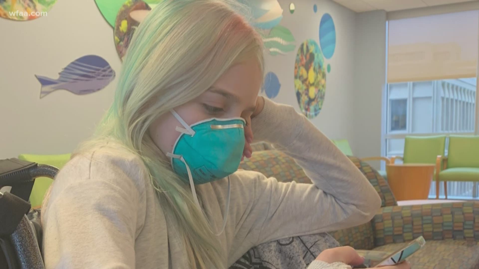 "We have two masks at home and that's it. And when they handed it to us after her first chemo treatment, they said handle it like gold," said Christine Martin.