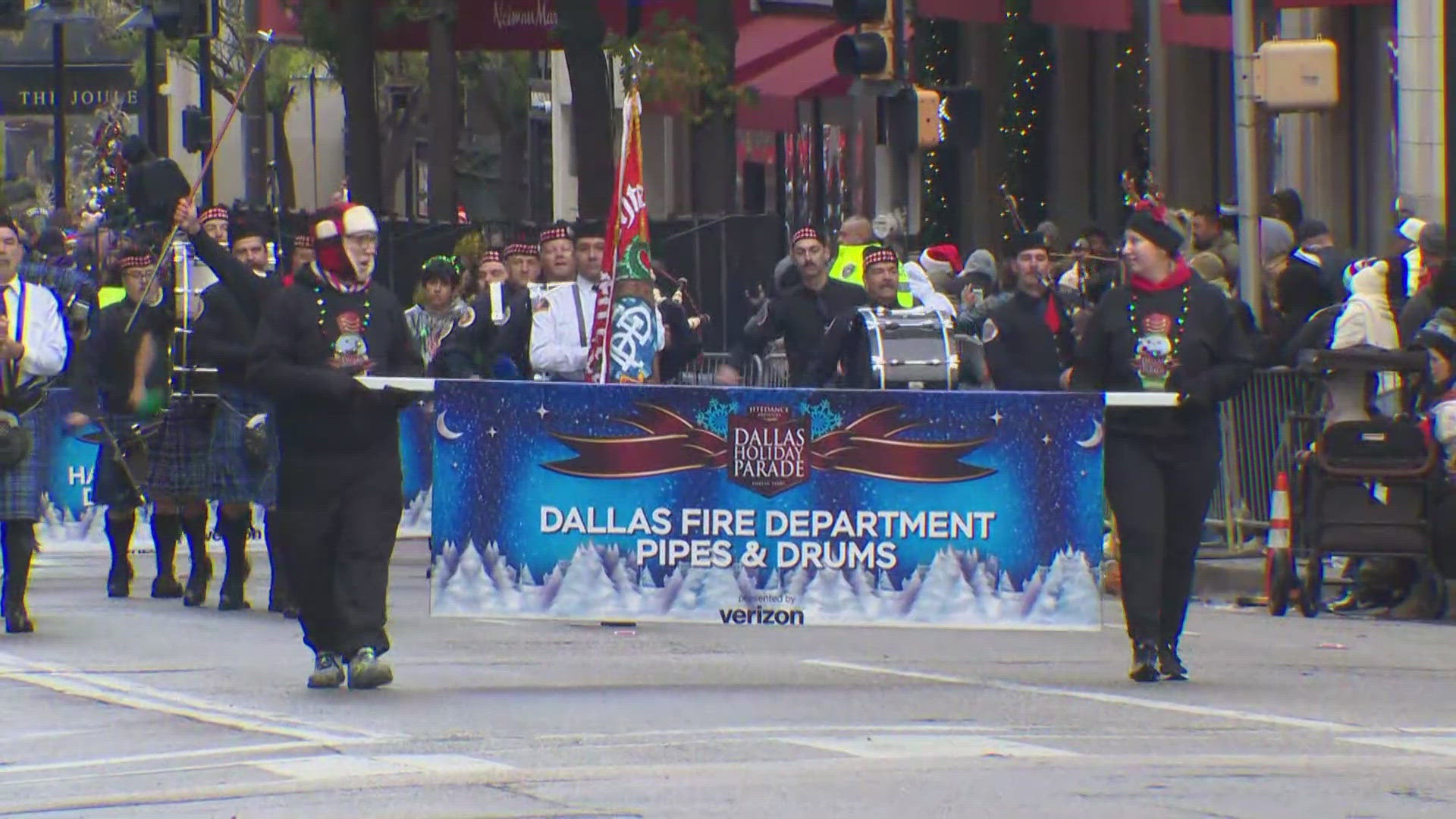 The Dallas Holiday Parade was underway downtown Saturday morning.