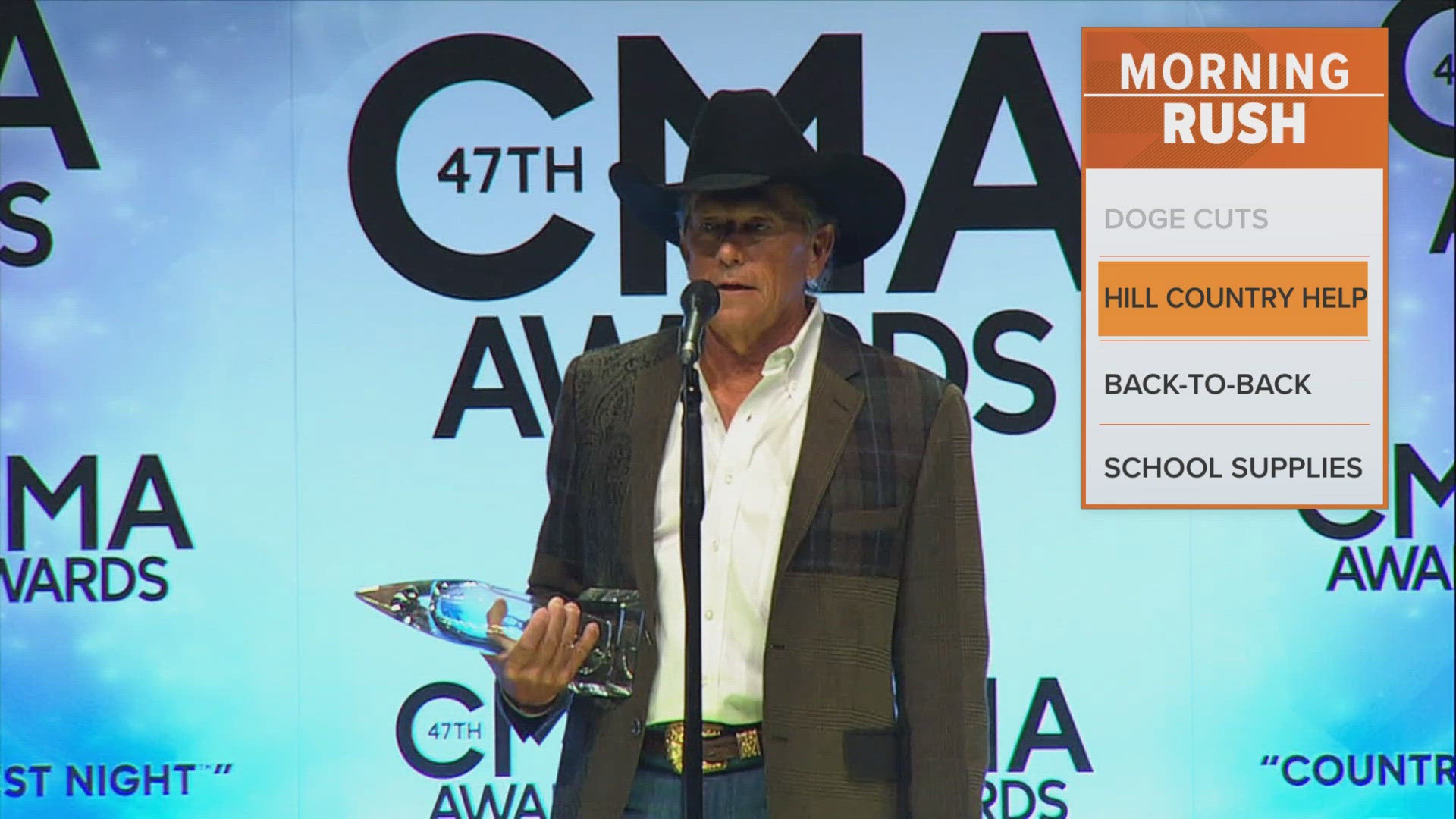 Strait said he hopes to give money directly to the victims. 