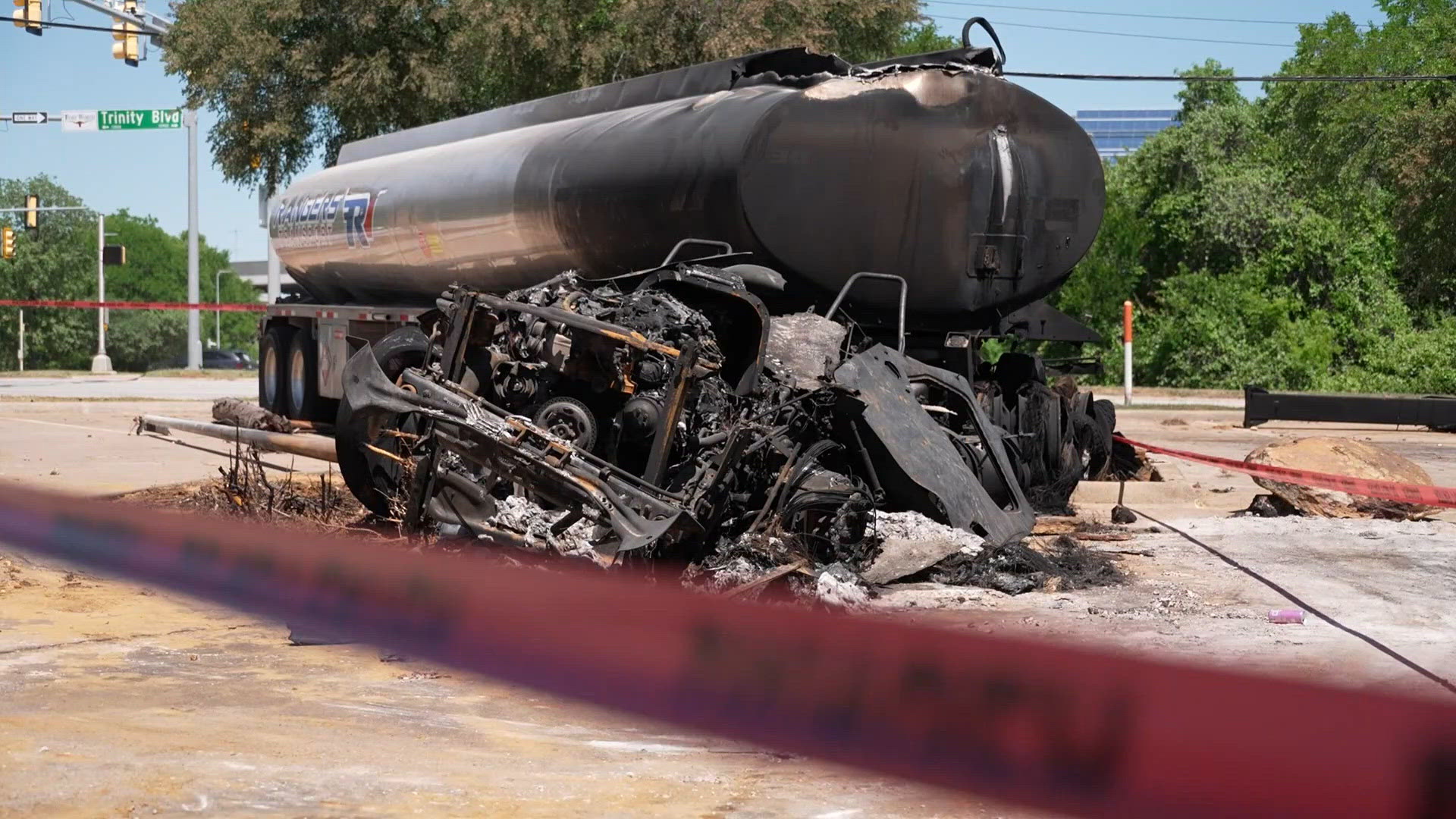 18-wheeler driver stable after massive fire at Fort Worth gas station ...