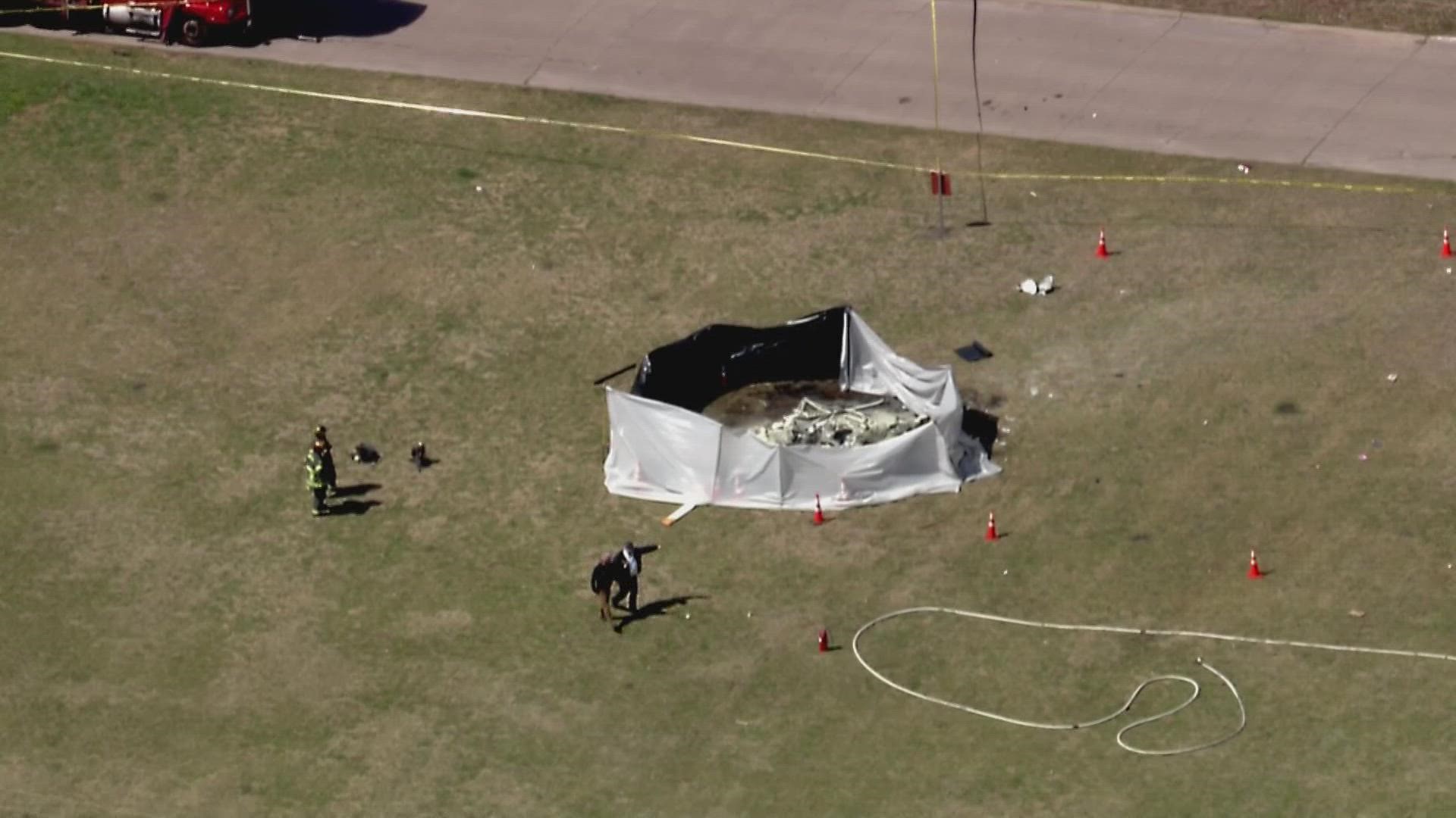 Authorities are investigating a fatal helicopter crash in Rowlett, which happened shortly before noon.