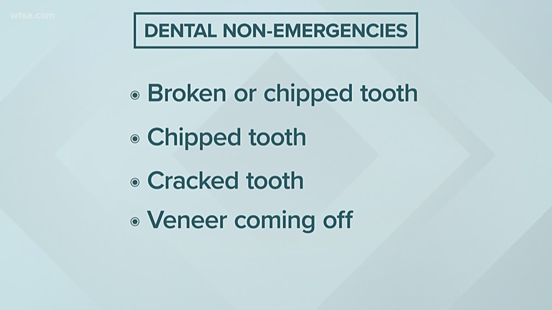 More than 2 million people in the U.S. go to the emergency room every year for a dental problem. But right now, dentists are encouraging other options first.