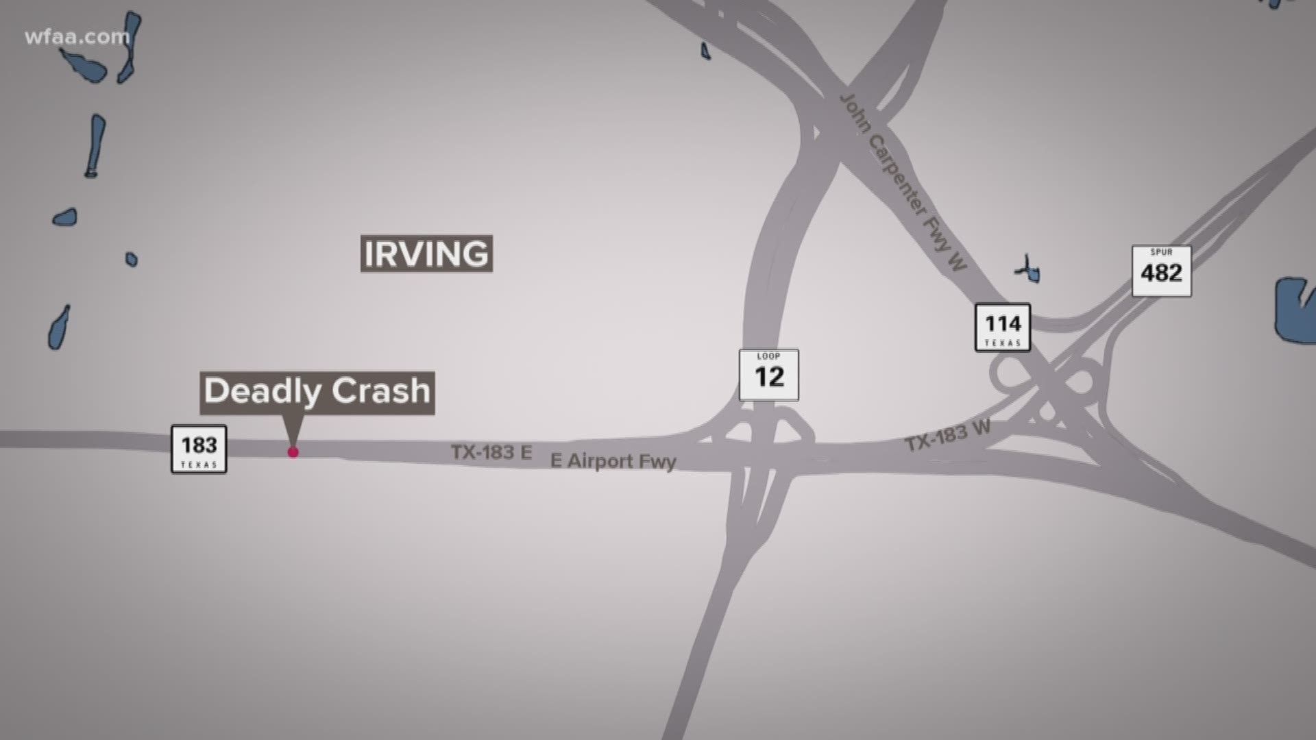 According to Irving police, a person was killed in a multi-vehicle accident around 7 p.m. Tuesday by a suspected drunken driver.