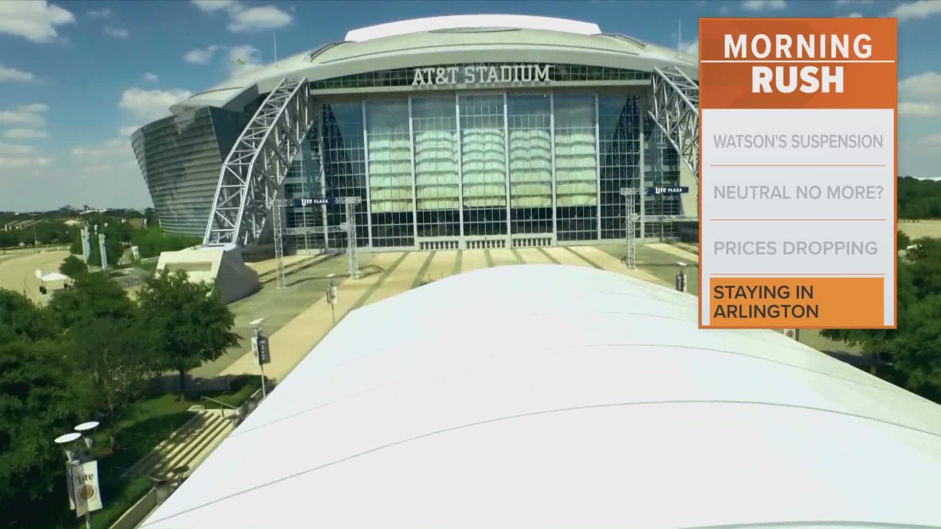 The Big 12 has renewed its contract with AT&T Stadium.