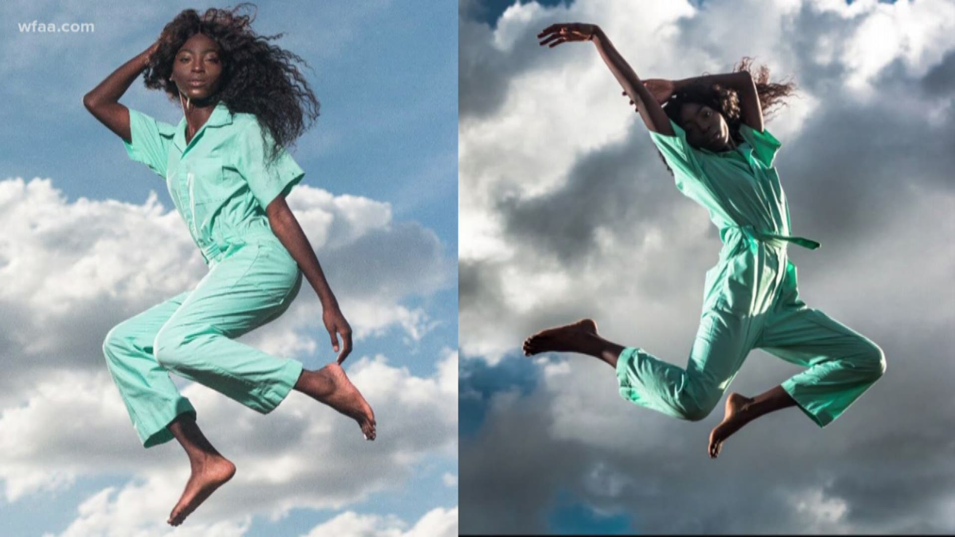 Students use trampoline for viral photo shoot