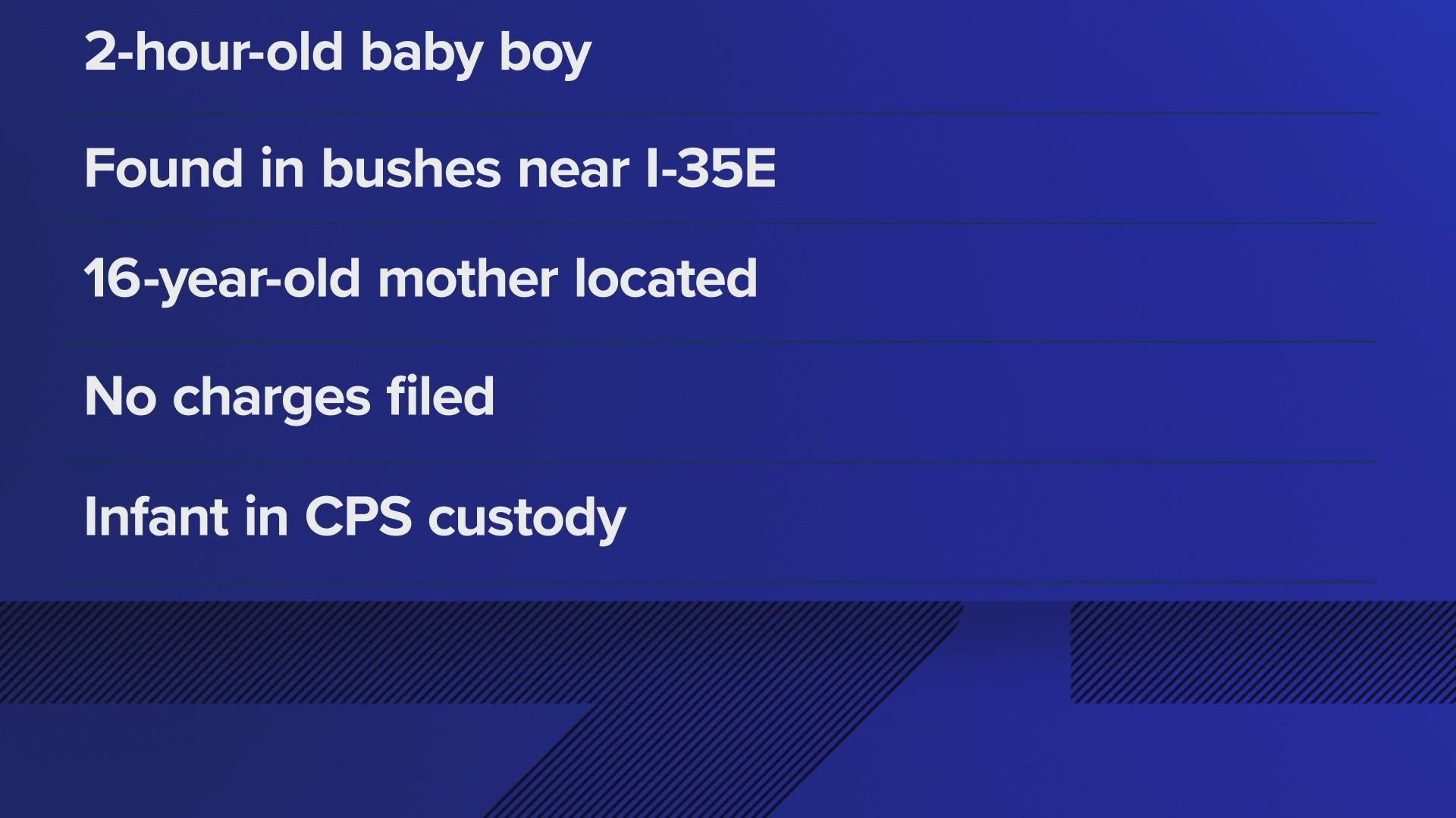 Police said the child was taken to an area hospital where he remains in good condition.