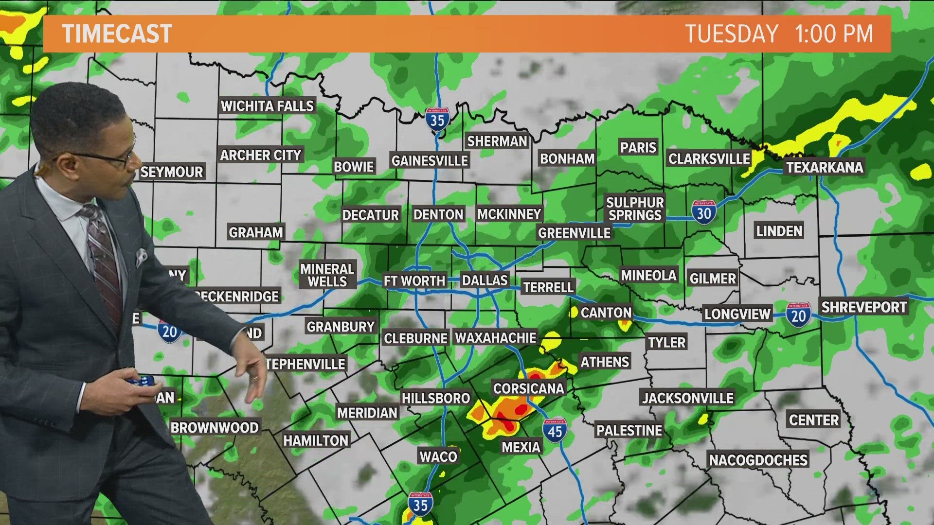 An active weather pattern will bring multiple rounds of storms to North Texas with multiple chances for severe storms as well.