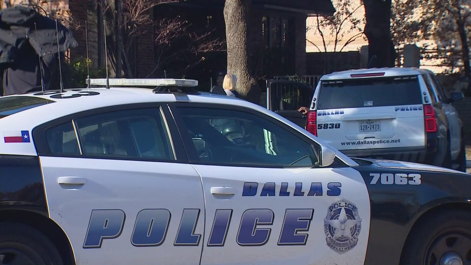 A search is underway for a suspect who shot a man Wednesday afternoon in the Dallas suburb of Lake Highlands.