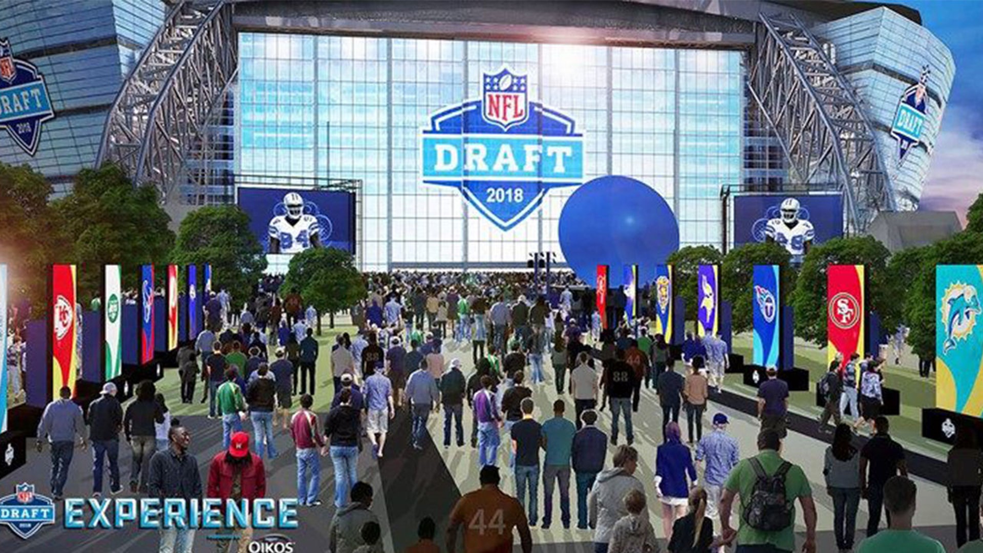The 2018 NFL Draft is coming to AT&T Stadium in Arlington.