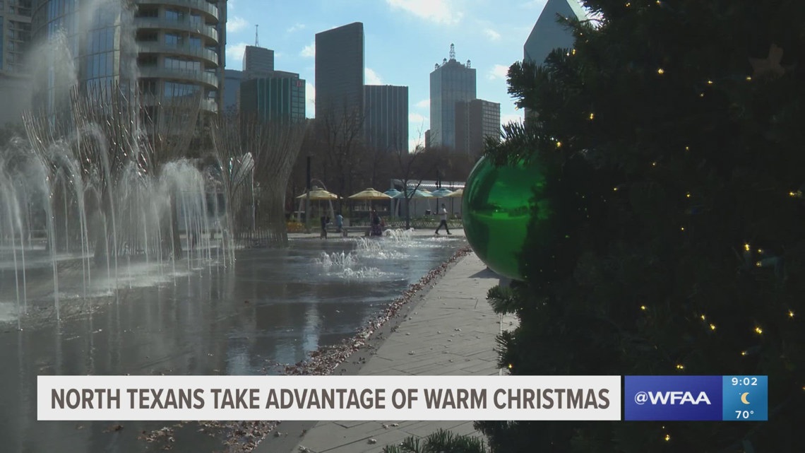 A Christmas in short sleeves: North Texas celebrates the holiday with spring-like temperatures
