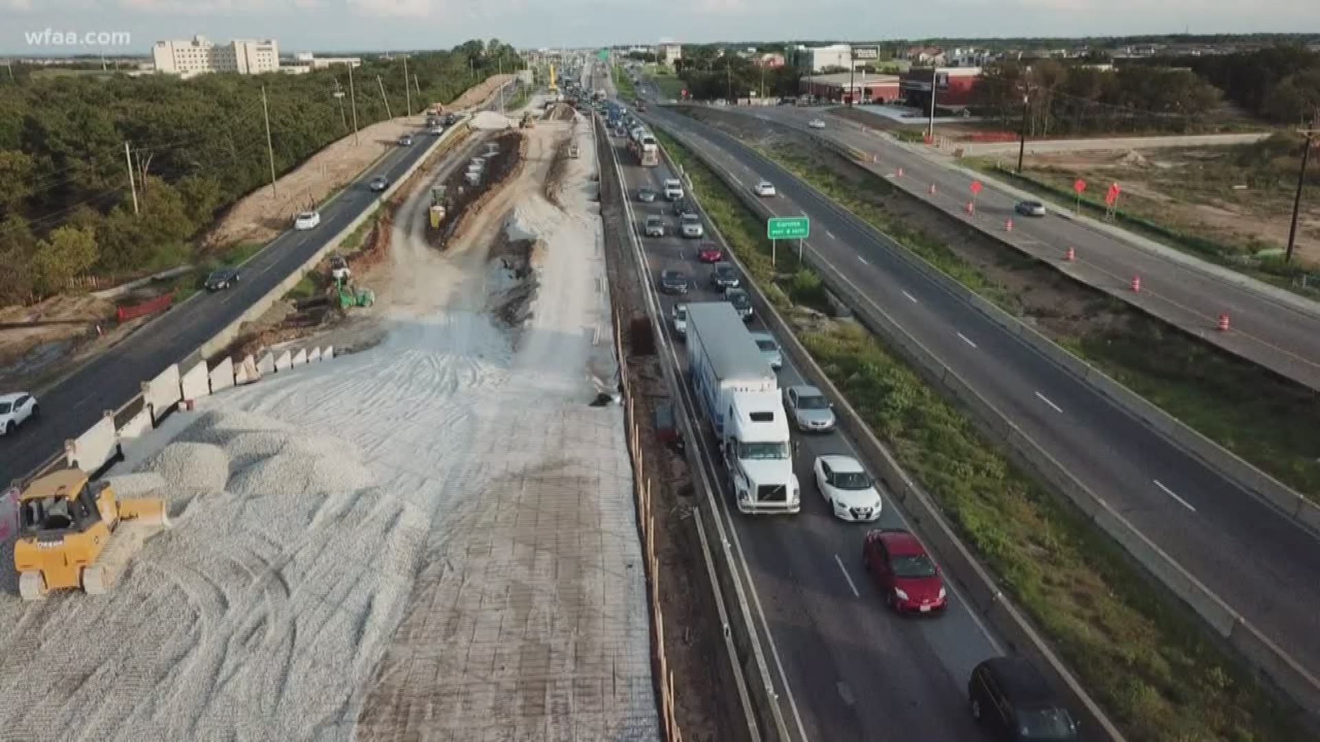 Road repairs on I-35E continue as Buc-ee's approaches opening in Denton