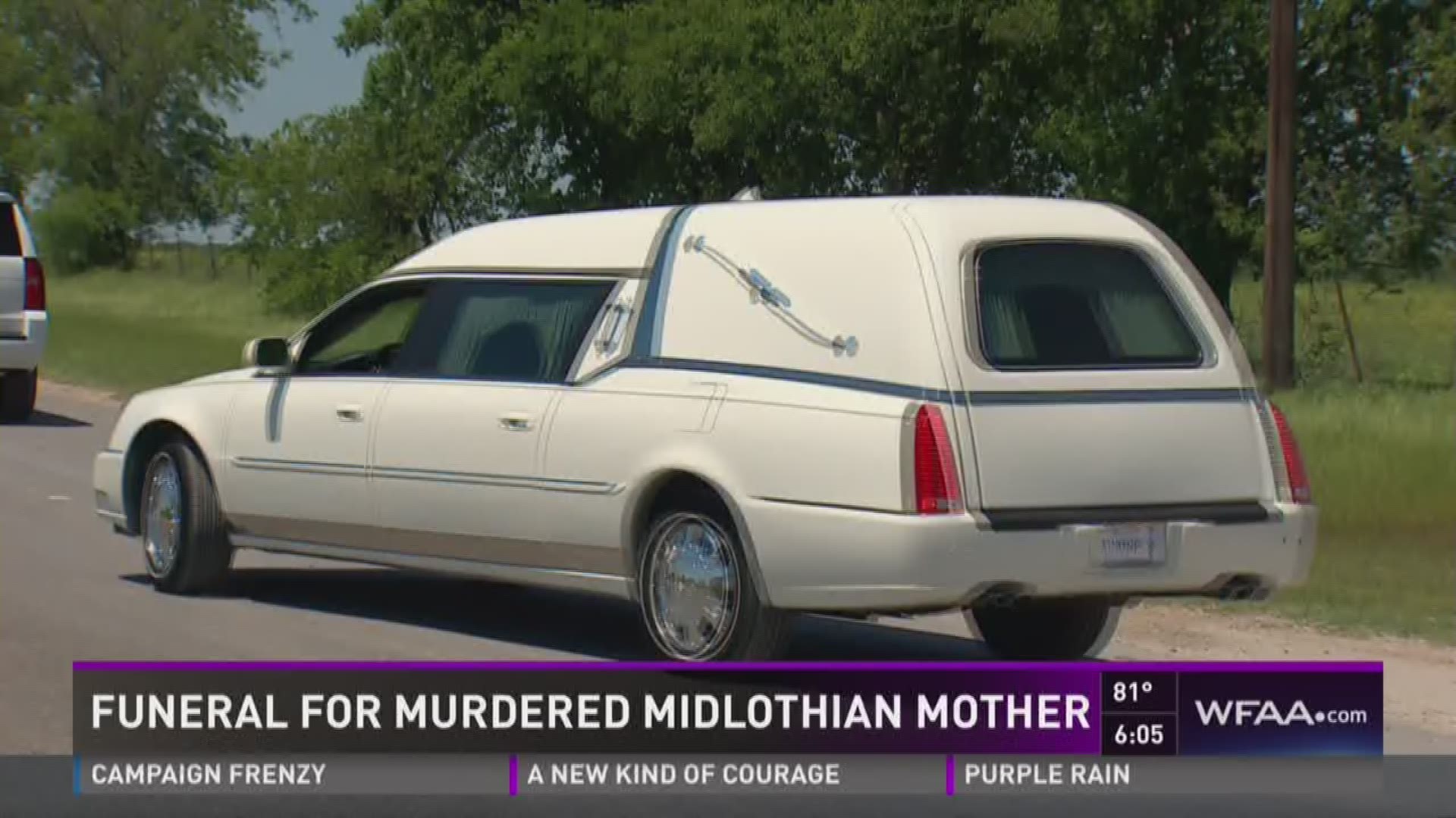 Missy Bevers was laid to rest Saturday in Waxahachie. Sebastian Robertson reports.