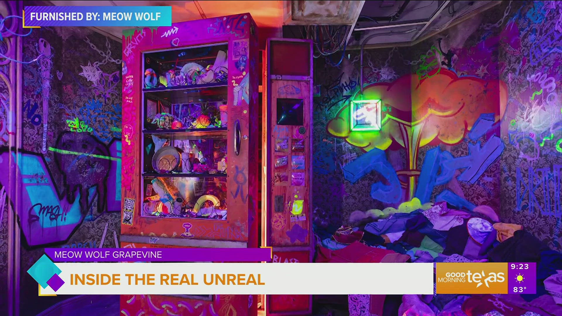 Paige tours Meow Wolf The Real Unreal in Grapevine opening Friday, July 14