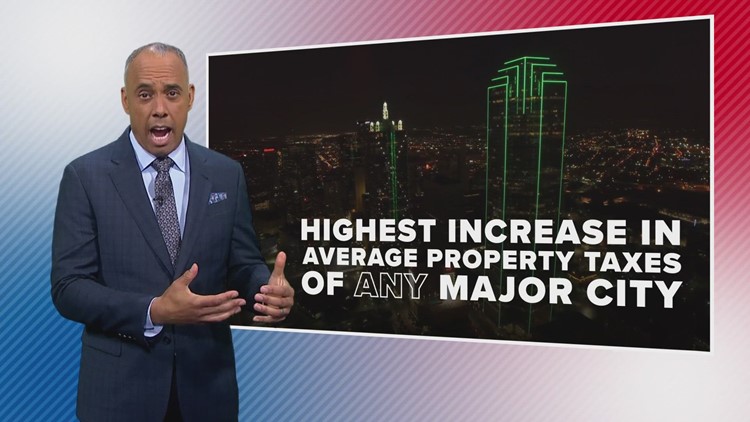 Dallas has highest 5-year property tax increase of any major U.S. city, study says