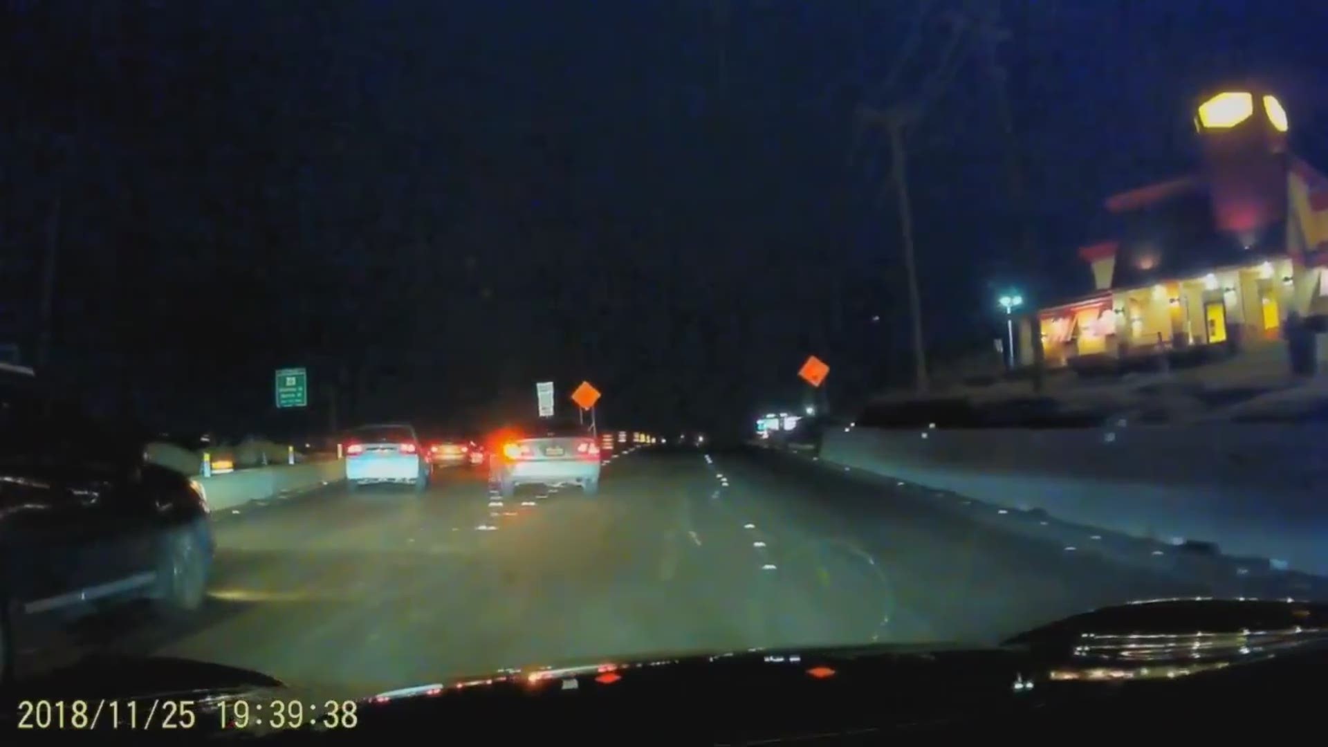 RAW: Dash-cam video shows man point gun at driver