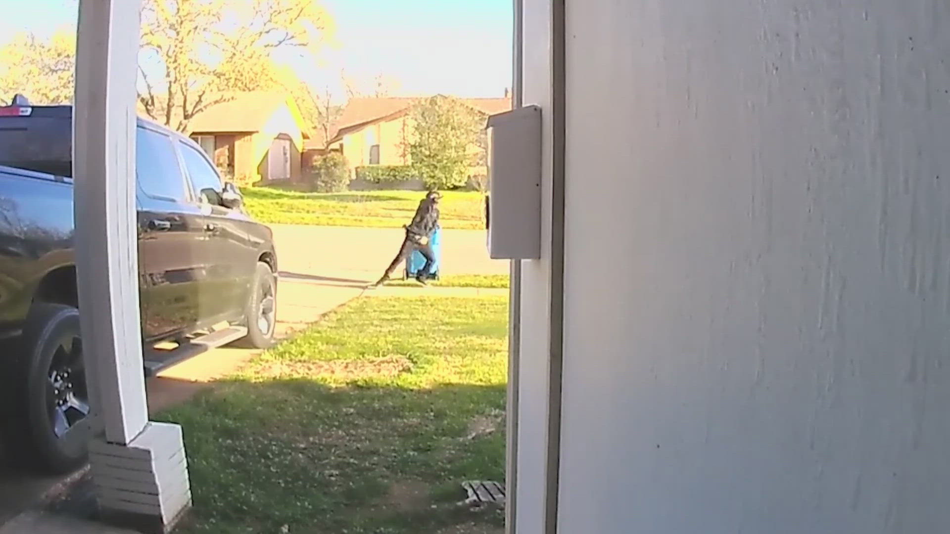 Ring camera footage showed the moment the man opened fire on the home. 