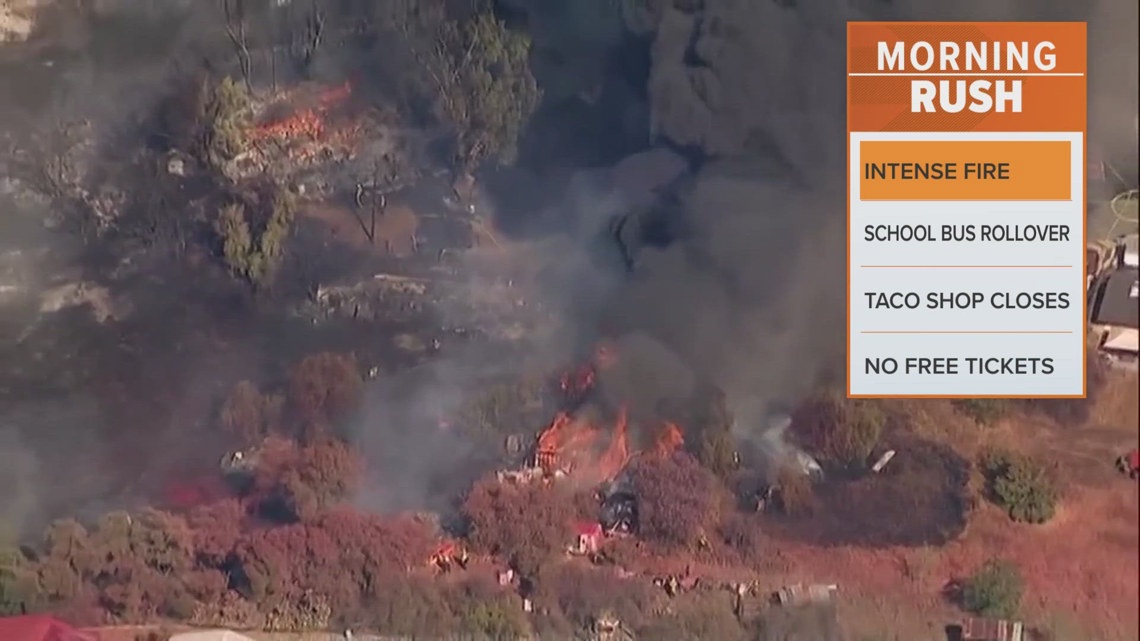 A massive fire sent up a fireball in a San Diego neighborhood | wfaa.com