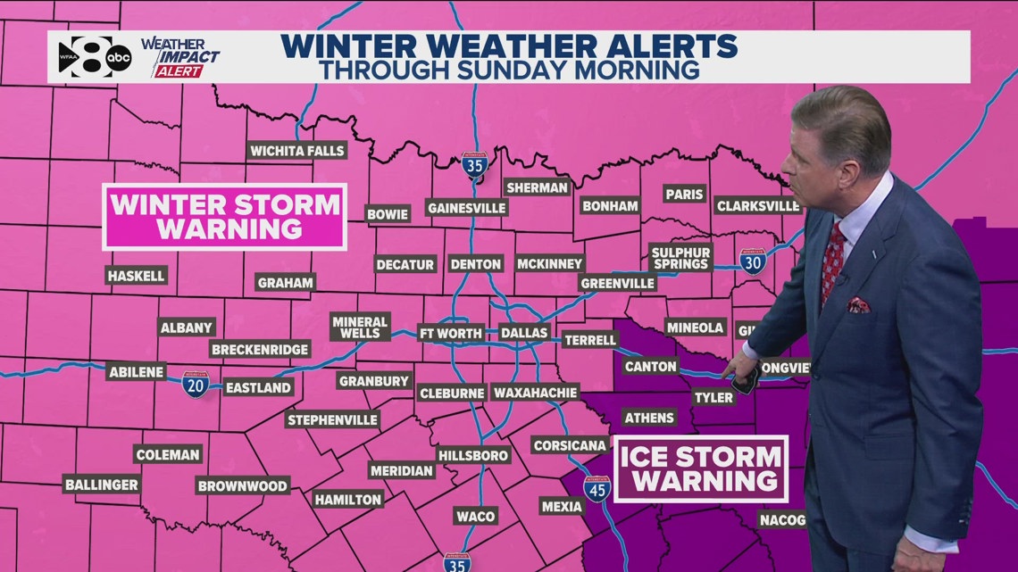DFW Weather: Winter Storm Warning issued for North Texas | wfaa.com