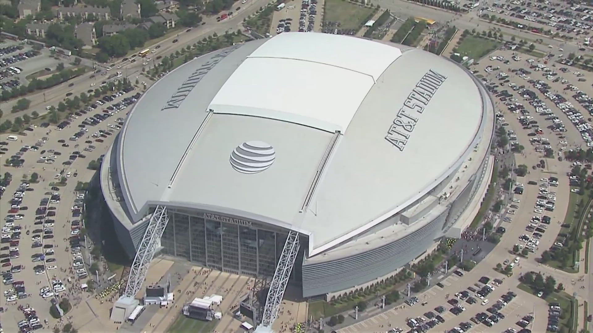 Extra security precautions are underway for the Cotton Bowl at AT&T Stadium after the attack in New Orleans.