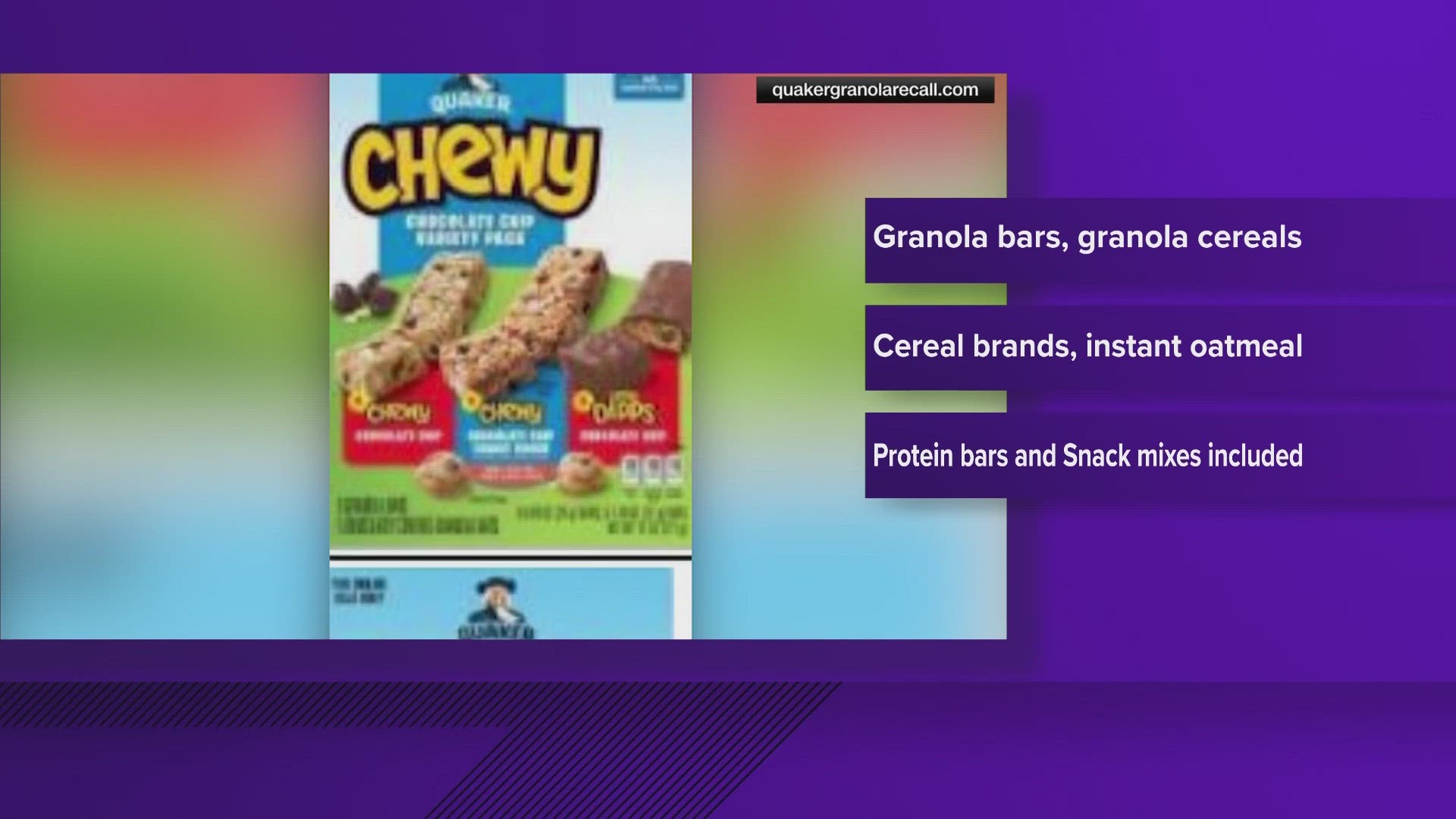 Now the company is adding more cereal brands, cereal bars, instant oatmeal, protein bars, and snack mixes to the list.