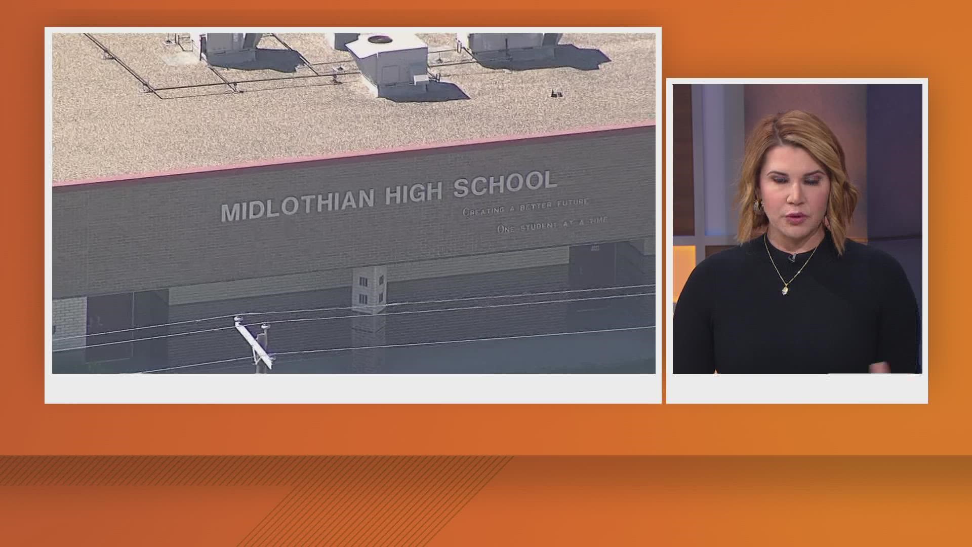 Midlothian ISD said the staff “acted immediately” to keep students safe when the threat was reported.