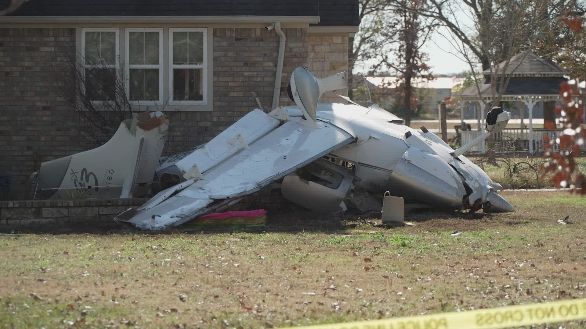 The pilot of a small plane has been pronounced dead after their aircraft crashed into the side of a house in Van Zandt County, officials said.