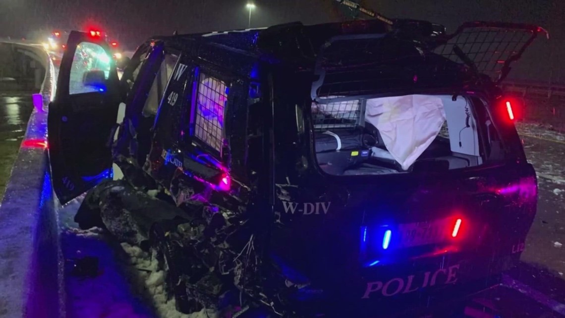 New dashcam video shows truck crashing into Fort Worth police SUV ...