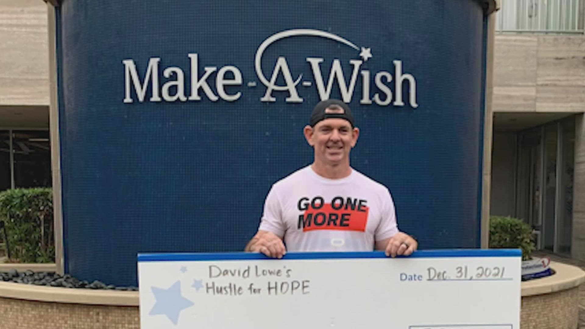 David Lowe wanted to raise money for the Make-A-Wish Foundation