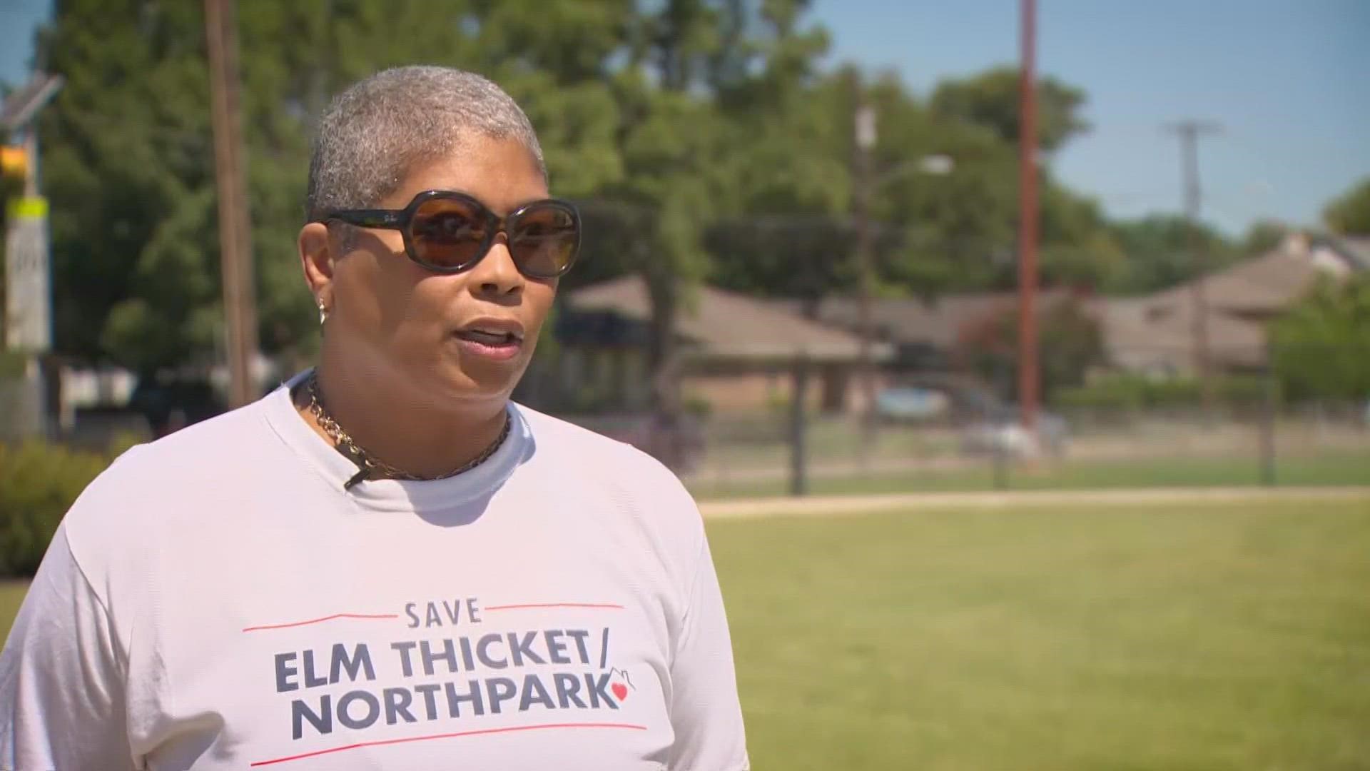 Some community members in the Elm Thicket-Northpark neighborhood in Dallas want to make sure they don't lose their historic community as the housing market booms.