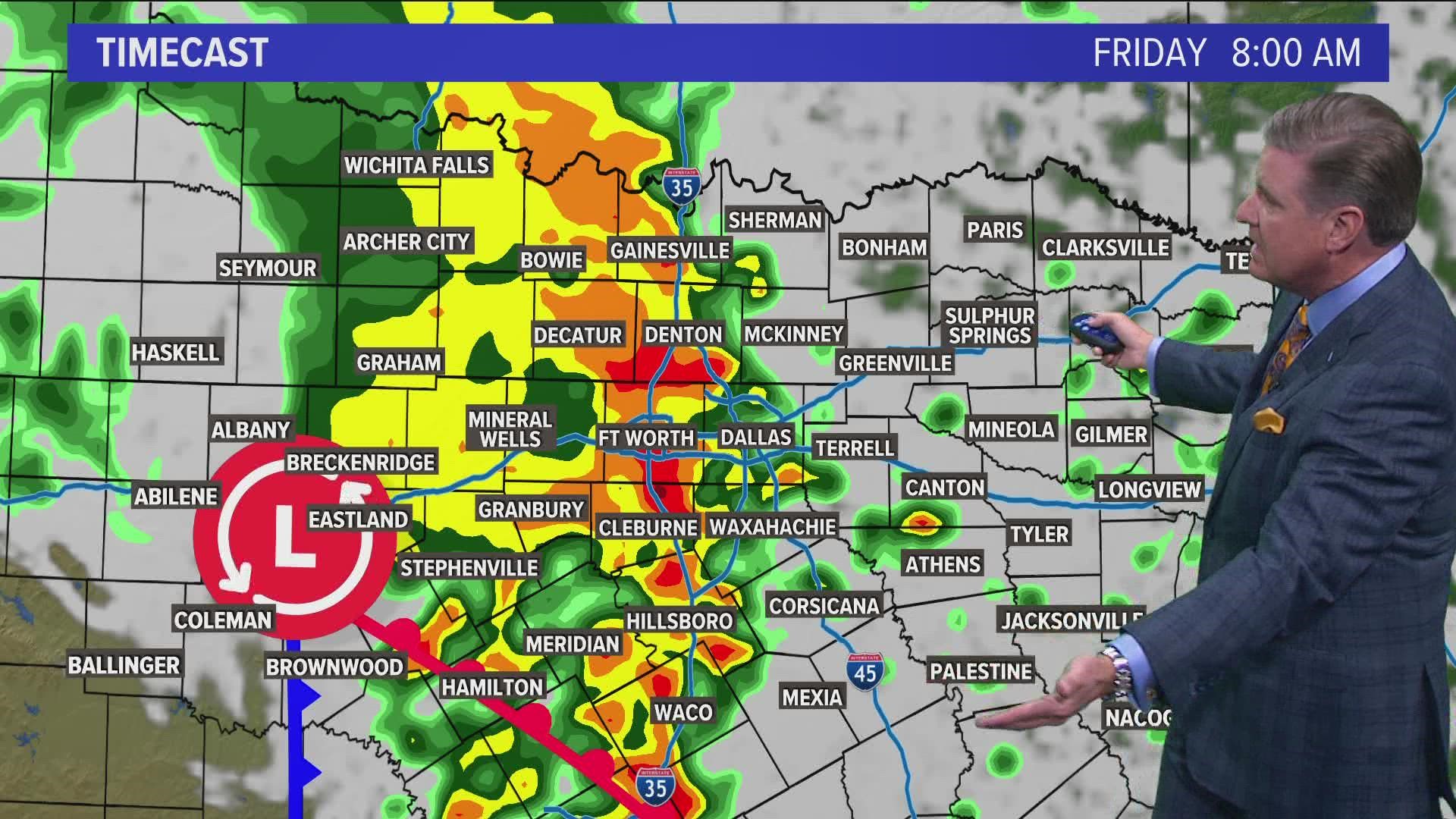 DFW Weather: It's Going To Be A Wet Friday. Latest On The Rain | Wfaa.com