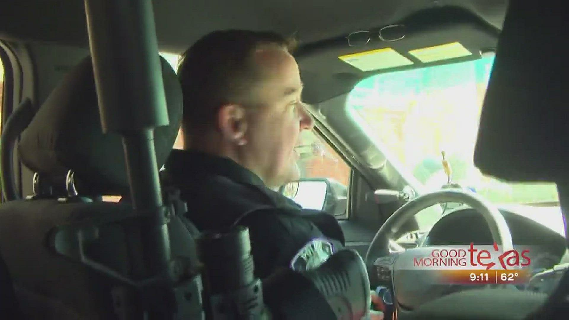 We take a ride-along with Tarleton State University police officer Scott Daily, who happens to be deaf.
