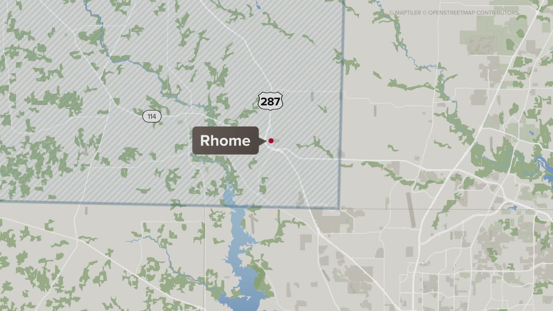 A portion of the Rhome water system lost water pressure Tuesday night.