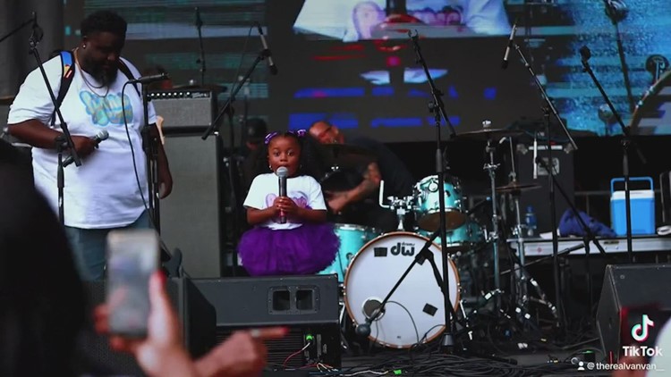 Rapping TikTok toddler 'VanVan' releases single, performs at festival