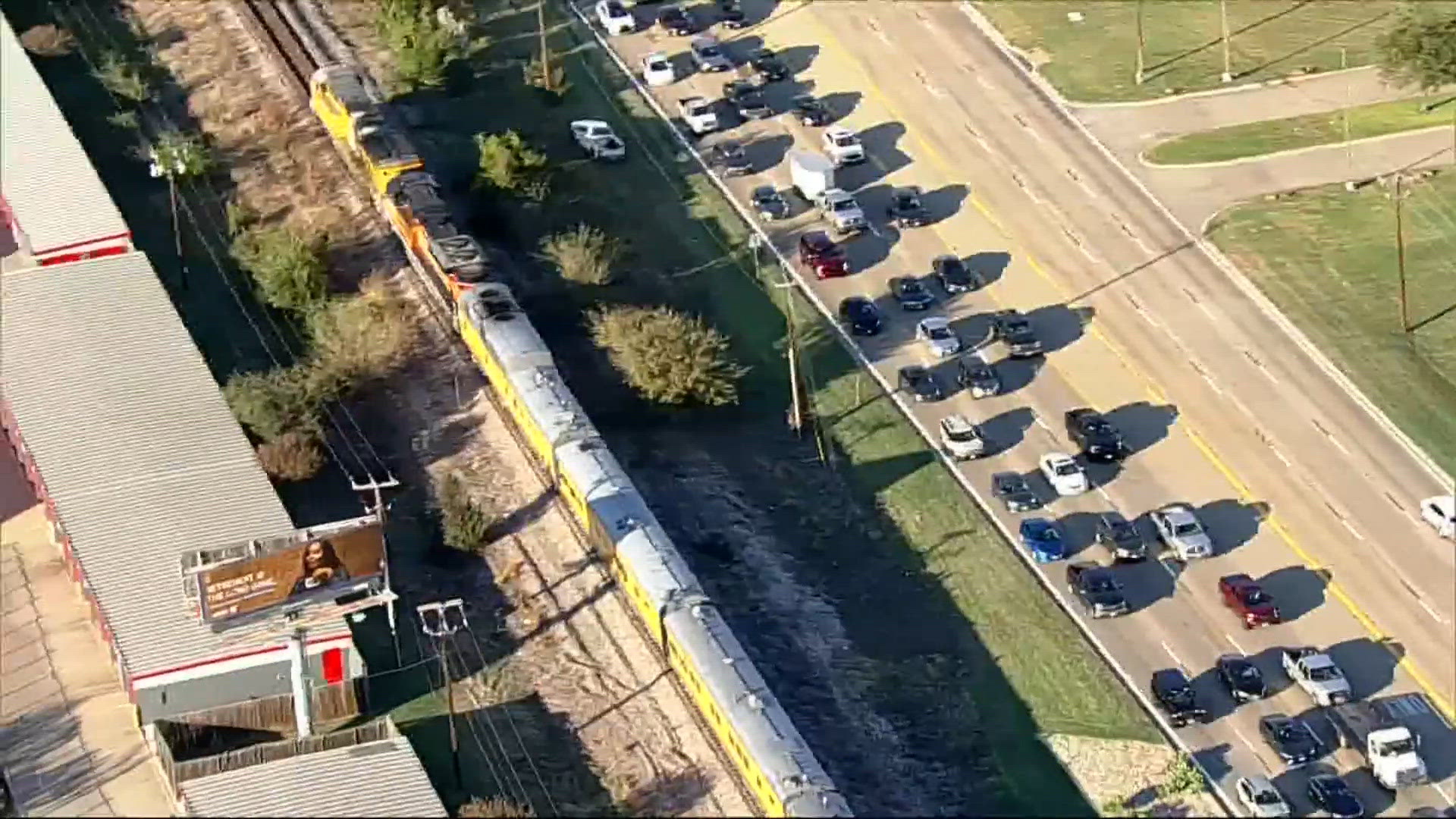 Fire stops passenger train moving through North Texas | wfaa.com