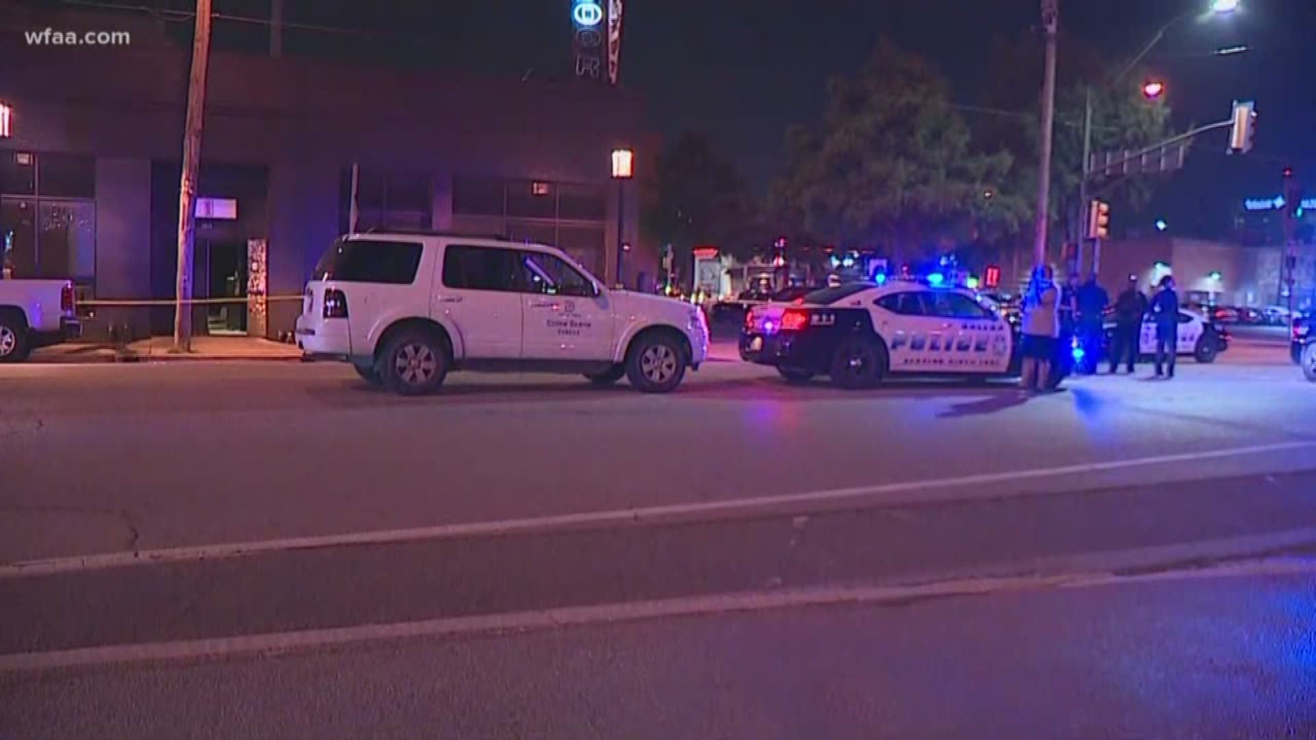 The shooting happened near The Door club on Main Street, police said.