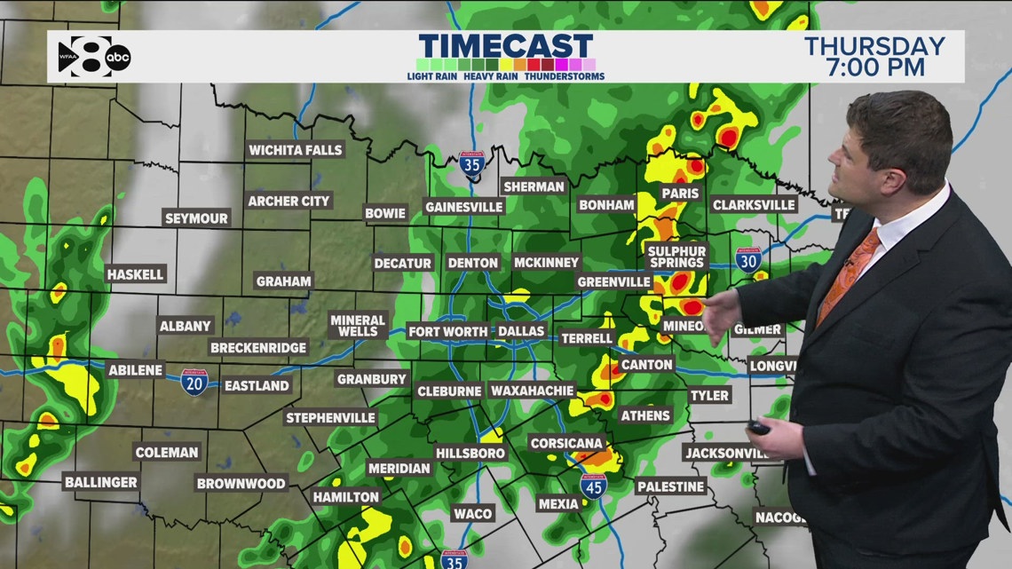 DFW Weather: A round of heavy rain is moving through North Texas | wfaa.com
