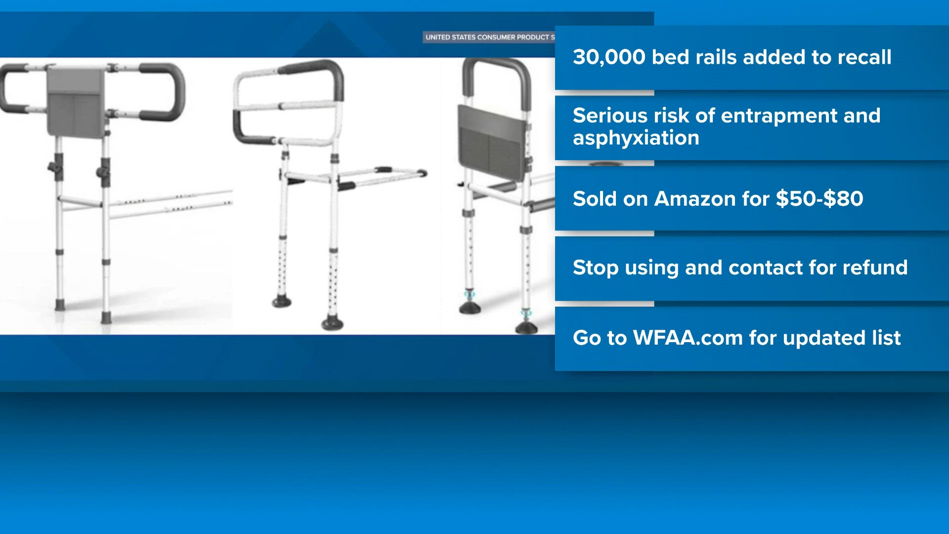 Privacy Bed Rails Officials expand bed rail recall for products sold on Amazon | wfaa.com