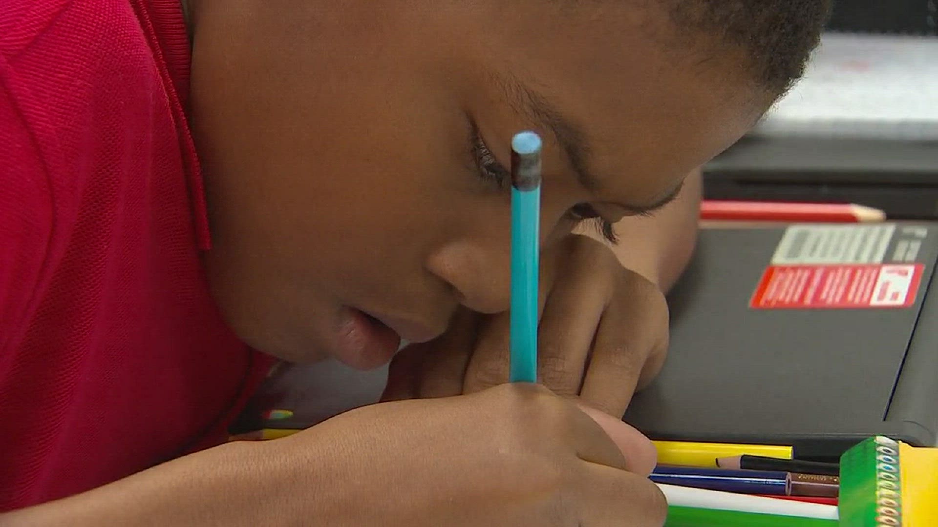 Students write encouraging letters to Houston