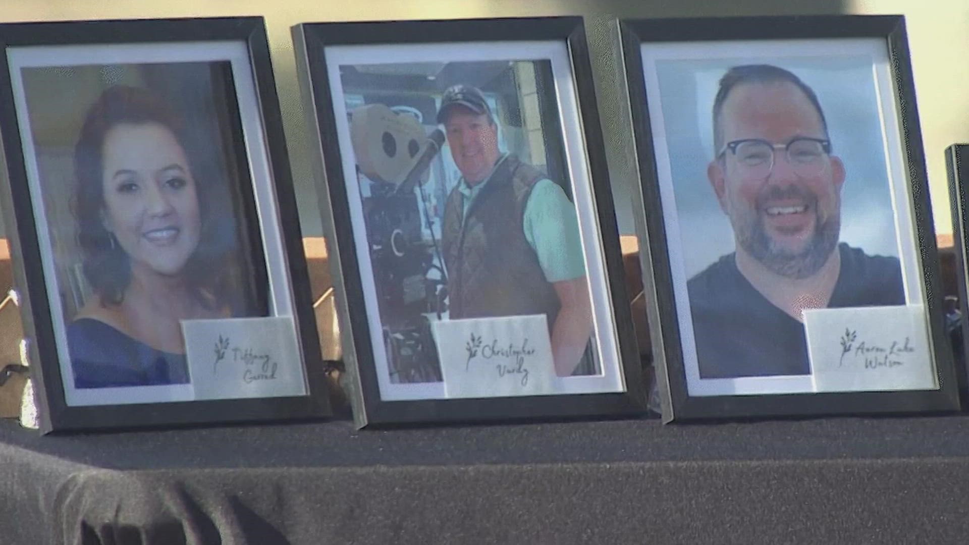 Families of the victims joined police and fire departments at the anniversary ceremony, where the city declared it "Fort Worth First Responder's Day."