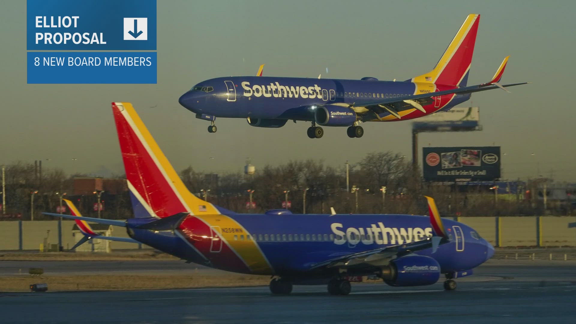 The potential settlement could give Elliott significant representation on Southwest's board.